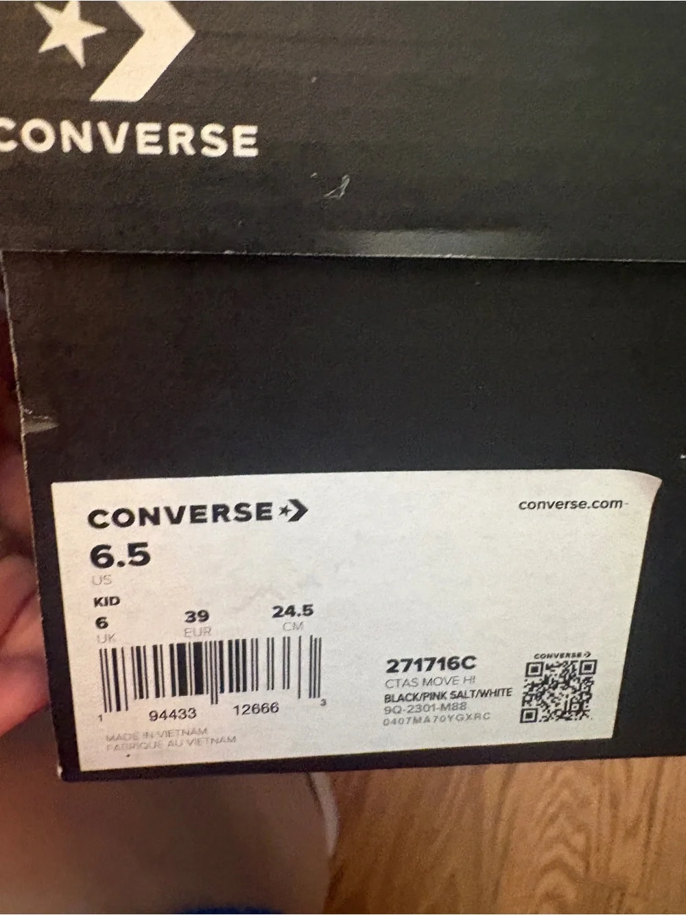 TITLE: Converse Chuck Taylor All Star Move Platform High Top Youth Size 6.5